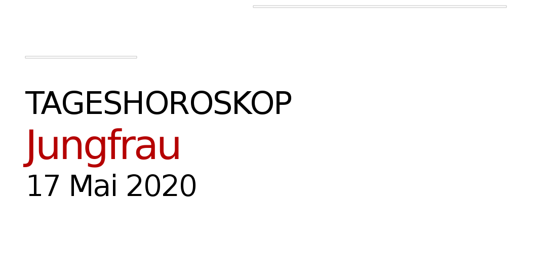 Horoskop Jungfrau Mai 2021